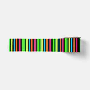 Neon strepen grosgrain lint