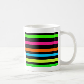 Neon strepen koffiemok
