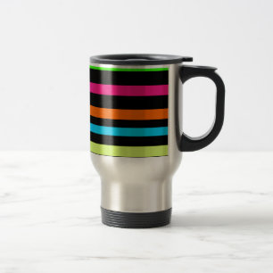 Neon Strepen Patroon Reisbeker