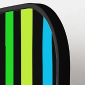 Neon strepen pickleball paddle (Links Detail)