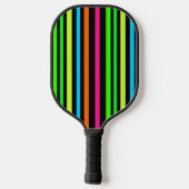 Neon strepen pickleball paddle (Achterkant)