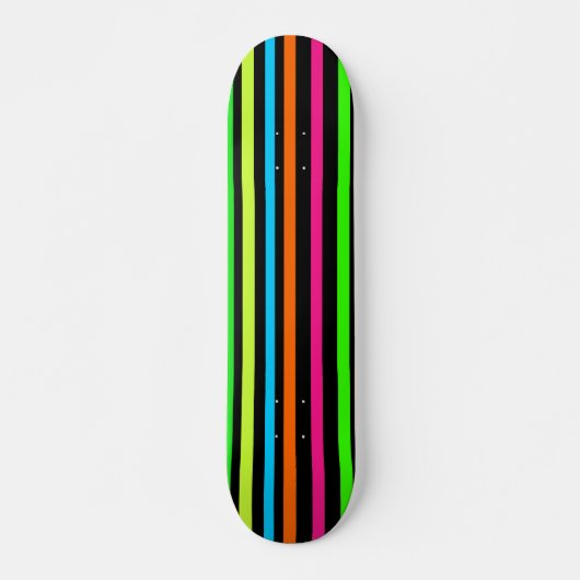 Neon strepen skateboard (Voorkant)