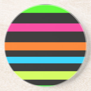 Neon strepen zandsteen onderzetter