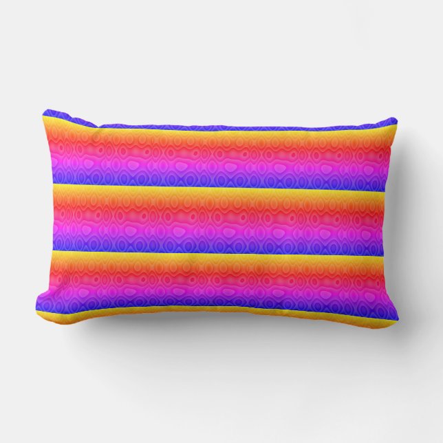 Neon Stripe Pillow Kussen (Voorkant)