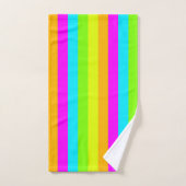 Neon Stripes Bathroom Towel set Bad Handdoek (Handdoek)
