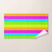 Neon Stripes Bathroom Towel set Bad Handdoek (Handdoek)