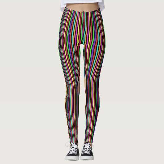 Neon Stripes Leggings (Voorkant)