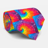 Neon Stropdas-kleurstofpatroon Stropdas (Opgerold)