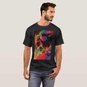 Neon-style poster, 80s t-shirt (Voorkant volledig)
