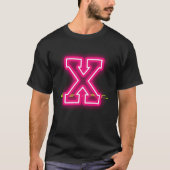 Neon Style Romeins cijfer "X" Vibes T-shirt! T-shirt (Voorkant)