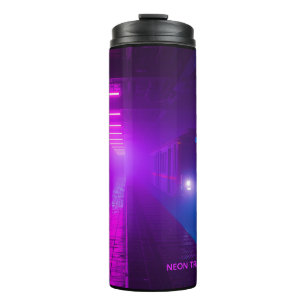 Neon Subway Vaporwave Mok – Retro Cyberpunk Koffie