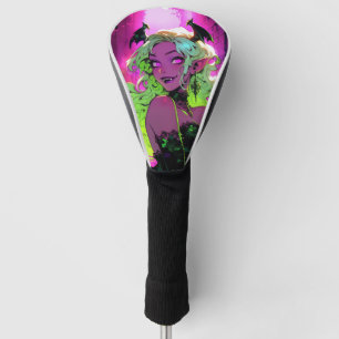 Neon Succubus Demon Anime Girl Golfheadcover