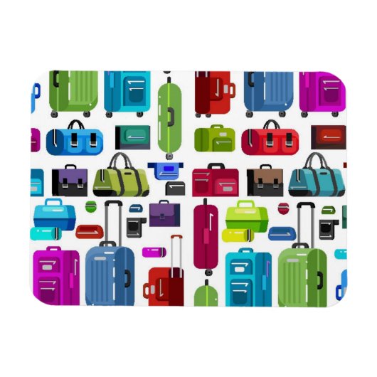 Neon Suitcases Magneet (Horizontaal)