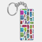 Neon Suitcases Sleutelhanger (Voorkant Links)