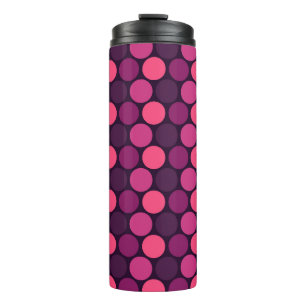 Neon Sunset Dotted Pattern Thermosbeker