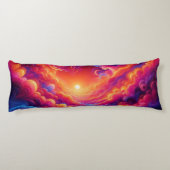 Neon Sunset Lichaamskussen (Achterkant)