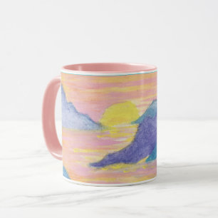 Neon Sunset par Lyric Rivera - Mug de café