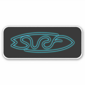 Neon Surf Sticker