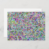 Neon Swirl Briefkaart (Voorkant / Achterkant)