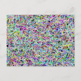Neon Swirl Briefkaart