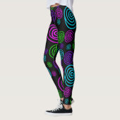 Neon Swirl-Leggings Leggings (Links)