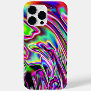 Neon Swirls Multicolored Digital Art Case-Mate iPhone 14 Pro Max Hoesje
