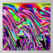 Neon Swirls Poster (Voorkant)