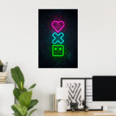 Neon Symbolen Neon Artiest Neon Led Tekenen Neon G Poster (Thuiskantoor)