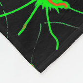 Neon Synapse Grid Fleece Blanket Deken (Hoek)