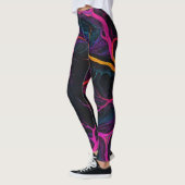 Neon Synapse - Leggings Abstraits inspirés de Neur (Gauche)