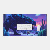 Neon T Rex Night Run Bureaumat (Keyboard & Muis)