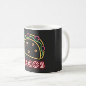 Neon Tacos-symbool Koffiemok (Voorkant rechts)