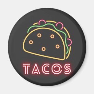 Neon Tacos-symbool Magneet