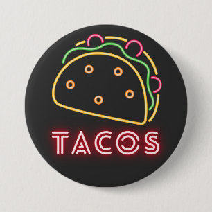 Neon Tacos Symbool & Text Button