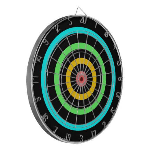 Neon Target Dartbord (Voorkant Links)
