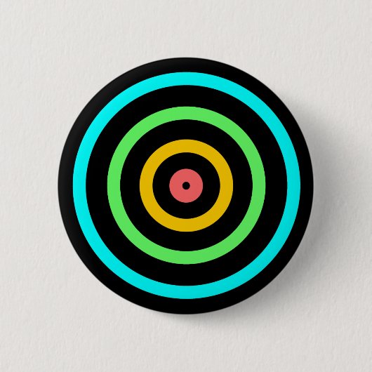 Neon Target Ronde Button 5,7 Cm (Voorkant)