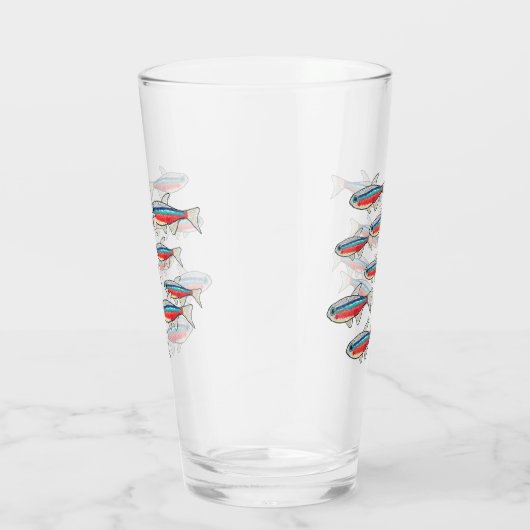 Neon Tetra Glas (Rechts)