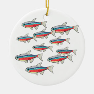 Neon Tetra Keramisch Ornament