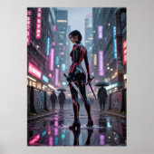 Neon Thorns - Poster du Rose Assassin Cyberpunk (Devant)