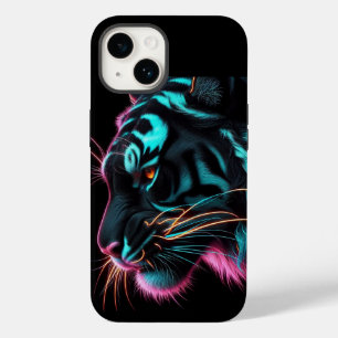 Neon Tiger Design Telefoonhoes/iPhone 14 Hoesje