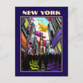 Neon Times Square with Custom Text – New York  Briefkaart (Voorkant)