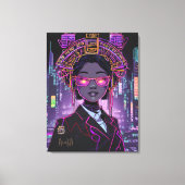 Neon Toekomst ID1028 Canvas Afdruk (Voorkant)