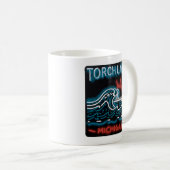Neon Torch Lake Michigan Koffiemok (Voorkant rechts)