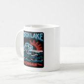 Neon Torch Lake Michigan Koffiemok (Voorkant links)