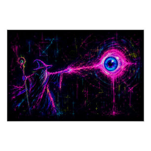 Neon Tovenaar Perfect Poster
