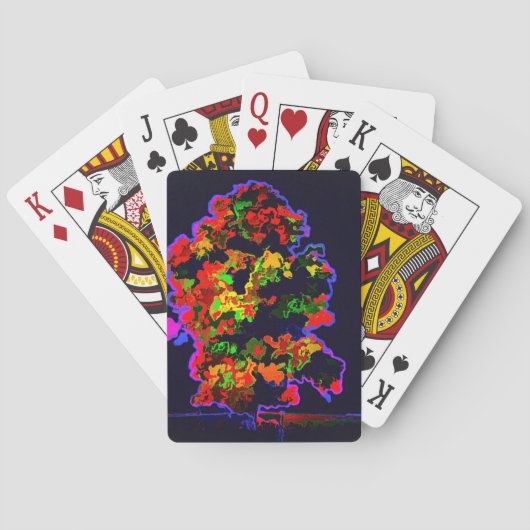 Neon tree explosie pokerkaarten (Achterkant)