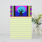 Neon Tree Letterhead Briefpapier (Staand voorkant)