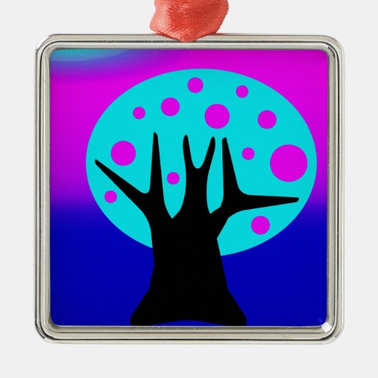 Neon Tree Metal Ornament (Voorkant)