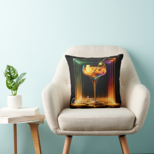 Neon Trendy Party Time gepersonaliseerd Kussen
