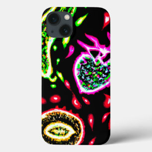 Neon Tropical Fruits Pattern Art. Nu kopen iPhone 13 Hoesje